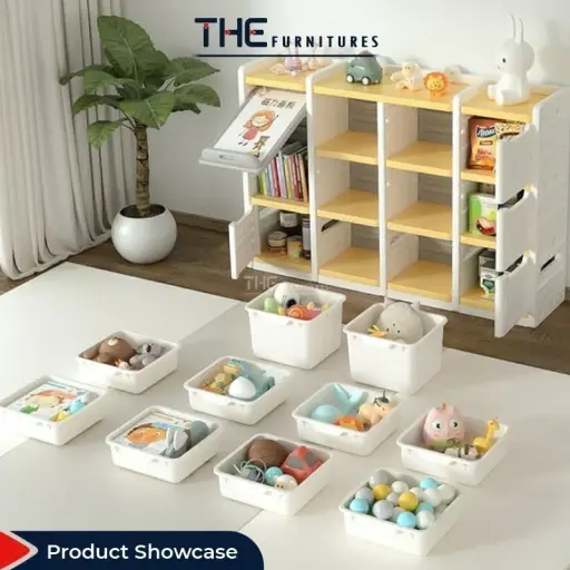 THE L73-141cm Multipurpose Child Toy Storage Cabinet product image 3